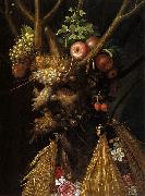 Giuseppe Arcimboldo The Four Seasons in one Head oil